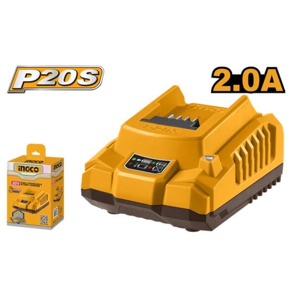 INGCO 20V LI-ION FAST INTELLIGENT CHARGER 2A