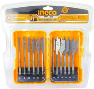 INGCO 12PCS WOOD ZIP BIT SET 6.0-32MM AKDL1201 thumbnail
