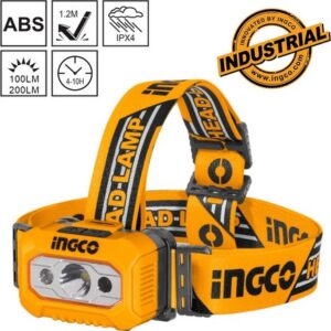INGCO IPX4 RAIN RESISTANT HEAD LAMP 200 LUMENS MAX. HHL013AAA8 thumbnail