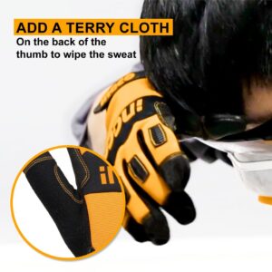 INGCO ABRASION RESISTANT MECHANIC GLOVE HGMG02 [EN388] thumbnail