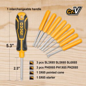 INGCO 9 PCS INTERCHANGEABLE SCREWDRIVER SET AKISD0901 thumbnail