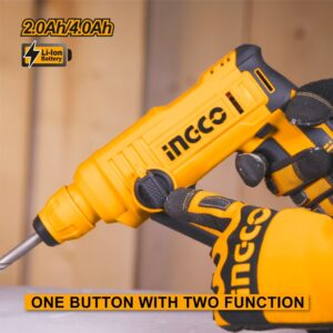 INGCO 20V LI-ION ROTARY HAMMER CRHLI1601 (BARE UNIT) thumbnail