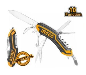 INGCO MULTI FUNCTION POCKET FOLDING KNIFE (10 FUNCTIONS) HMFK8108 thumbnail
