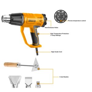 INGCO 3 STAGES HEAT GUN 2000W HG200047 thumbnail