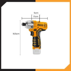 INGCO 12V 2X1.5AH LI-ION IMPACT DRIVER 100NM (NO USB CHARGER) CIRLI12015 thumbnail