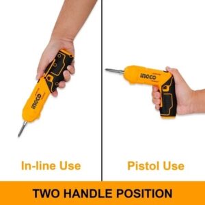 INGCO 4V LI-ION CORDLESS SCREWDRIVER WITH 18 BITS & MAG.HOLDER CSDLI0442 (NO USB CHARGER) thumbnail