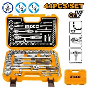 INGCO 44PCS 1/4DR+1/2DR SOCKET SET HKTS42441 thumbnail