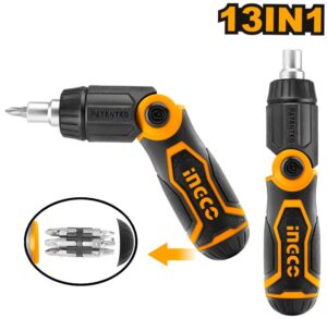 INGCO 13 IN 1 RATCHET SCREWDRIVER SET AKISD1208 thumbnail