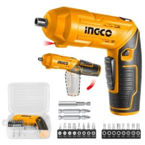 INGCO 4V LI-ION CORDLESS SCREWDRIVER WITH 18 BITS & MAG.HOLDER CSDLI0442 (NO USB CHARGER) thumbnail
