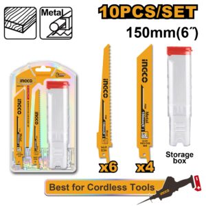 INGCO 10PCS RECIPRO SAW BLADE SET RSB1002 thumbnail