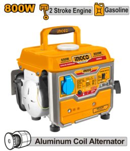 INGCO PORTABLE GASOLINE GENERATOR 800W RATED 650W GE8002 thumbnail