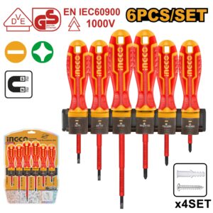 INGCO 6PCS INSULATED SCREWDRIVER SET HKISD0608 thumbnail