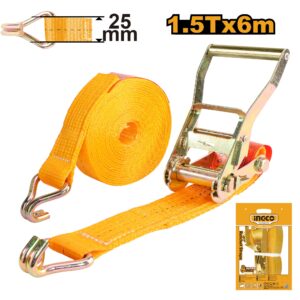 INGCO RATCHET TIE DOWN 25MM X 6M, LOAD 1.5T HRSP262 thumbnail