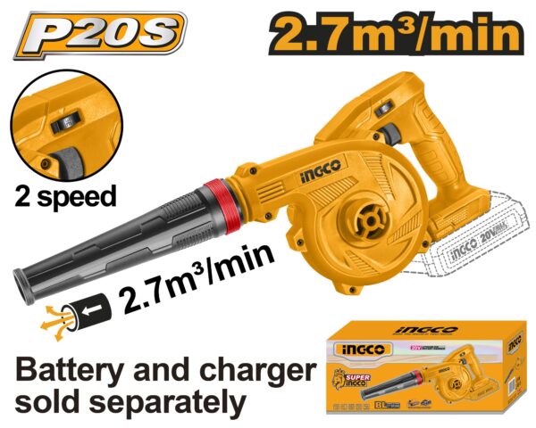 INGCO 20V LI-ION BLOWER CABLI20018 (BARE UNIT)
