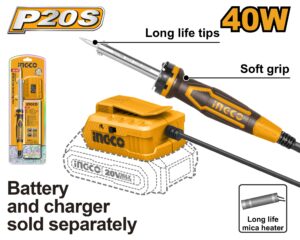 INGCO 20V LI-ION SOLDERING IRON 40W CSILI2001 (BARE UNIT) thumbnail