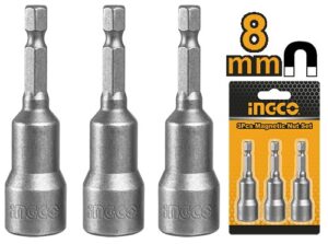 INGCO 3 PCS MAGNETIC NUT SET ADAPTOR 8MM AMN0831 thumbnail
