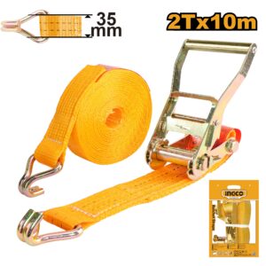 INGCO RATCHET TIE DOWN 35MM X 10M 2 TON LOAD HRSP2101 thumbnail