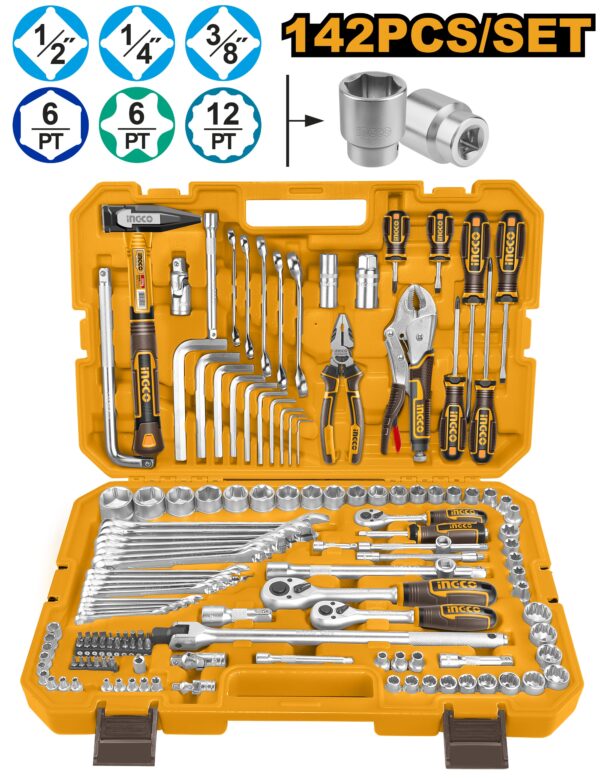 INGCO 142PCS COMBINATION TOOL SET HKTHP21421
