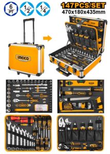 INGCO 147PCS HAND TOOL SET IN ALUMNIUM CASE HKTHP21471 thumbnail