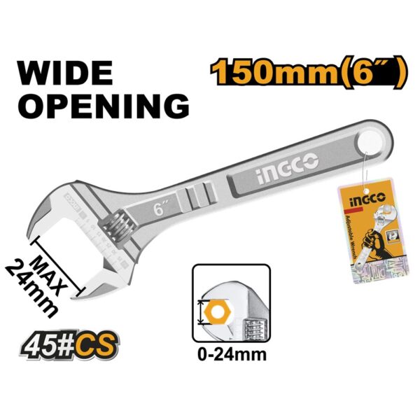 INGCO ADJUSTABLE WRENCH
