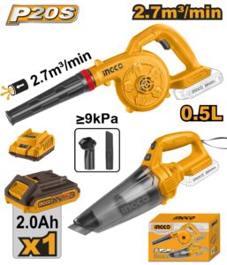 INGCO 20V 2PCS BLOWER & VACUUM, COMBO SET COSLI240998 thumbnail
