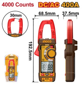 INGCO DIGITAL DC/AC 400A CLAMP METER DCM62002 thumbnail