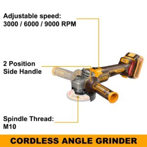 INGCO 20V IMPACT DRILL & GRINDER COMBO KIT 2X4.0AH+CASE CKLI2027310 thumbnail