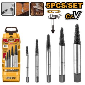INGCO 5PCS SCREW EXTRACTOR SET ASE008 thumbnail