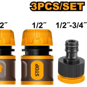 INGCO 3PCS WATER HOSE QUICK CONNECTOR SET HHCS03122 thumbnail