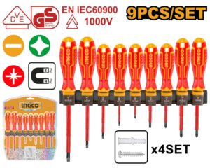 INGCO VDE 9PCS INSULATED SCREWDRIVER SET thumbnail