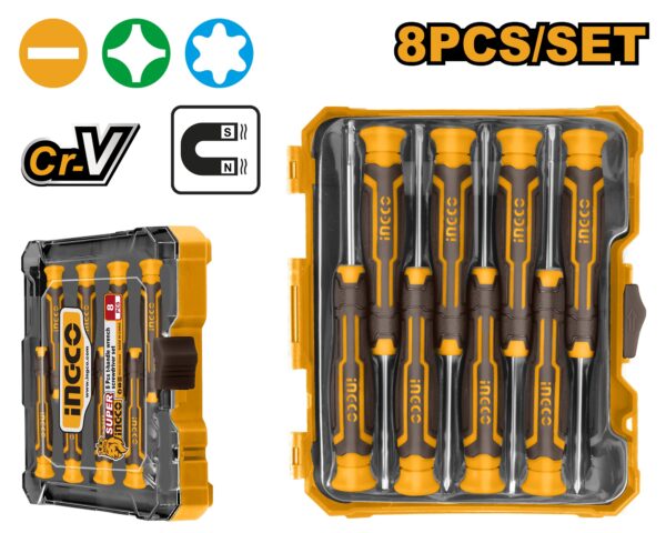 INGCO 8PCS PRECISION SCREWDRIVER SET HKSD0818