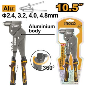 INGCO 360° SWIVEL HEAD RIVETER 2.4~4.8MM SHHR106 thumbnail