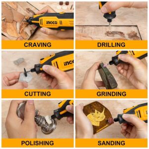 INGCO MINI DIE GRINDER WITH 149 ACCESSORIES 1/8" COLLET MG2008 thumbnail