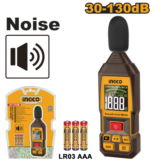 INGCO DIGITAL SOUND LEVEL (DECIBEL) METER HETSL31