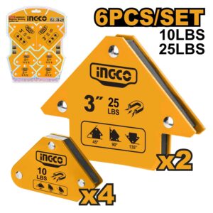 INGCO 6PCS MAGNETIC WELDING HOLDER SET AMWH6001 thumbnail