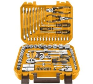 INGCO 100PCS SOCKET, SPANNER & HAND TOOL SET thumbnail