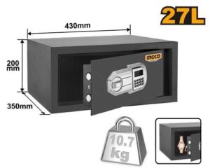 INGCO ELECTRONIC SAFE 27L 200HX430WX350D ESF3502 thumbnail