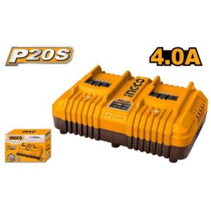 INGCO 20V LI-ION FAST INTELLIGENT DUAL PORT 4A CHARGER FCLI2034 thumbnail