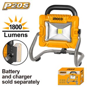 INGCO 20V LI-ION WORK LAMP 20W 1800 LUMENS CWLI2025 (BARE UNIT) thumbnail