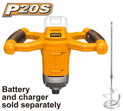 INGCO 20V LI-ION MIXER MXLI2001 (BARE UNIT)