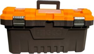 INGCO 20" PLASTIC TOOL BOX METAL LATCH W/ORGANISER 508*296*261MM PBX2002 thumbnail