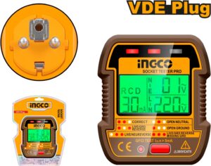 INGCO BRITISH PLUG SOCKET TESTER HESST30012 thumbnail