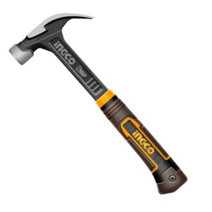 INGCO ANTI SHOCK HANDLE CLAW HAMMER 16OZ HCH81016L thumbnail