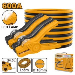 INGCO BOOSTER CABLE 600AMP WITH LED LAMP LENGTH 3.0M HBTCP6008L thumbnail