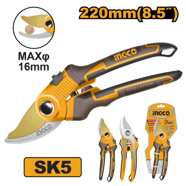 INGCO HIGH QUALITY PRUNING SHEAR 8.5" 220MM HPS0601