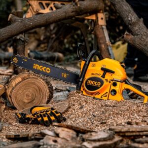 INGCO GASOLINE CHAIN SAW 18" 450MM OUTPUT 1800W GCS5451811 thumbnail