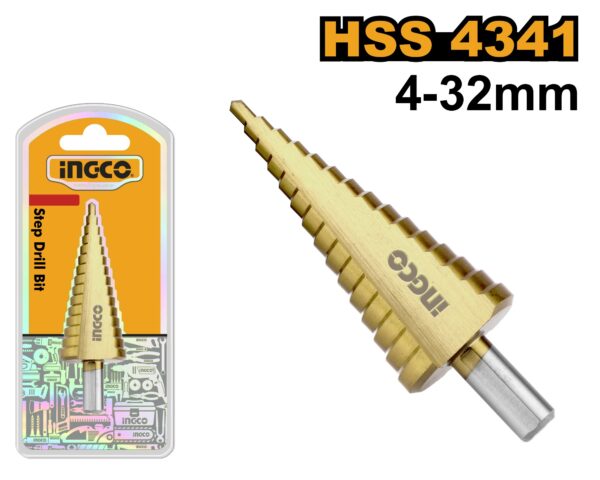 INGCO HSS STEP DRILL 4-32MM AKSDS43233