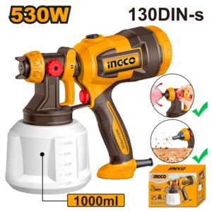 INGCO ELECTRIC SPRAY GUN 530W 1000ML CONTAINER SPG4506 thumbnail