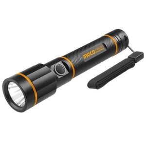 INGCO AVIATION GRADE ALU ALLOY FLASHLIGHT 18650 BATT.450 LUMENS HCFL1865051 thumbnail