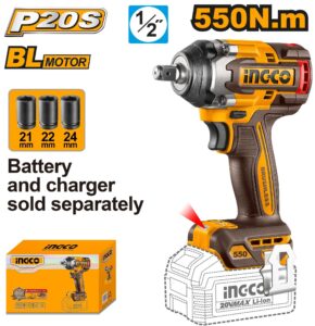 INGCO 20V BL 1/2" IMPACT WRENCH 550NM CIWLI20551 (BARE UNIT) thumbnail